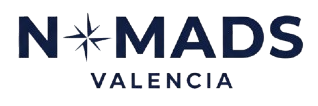 logo nomad valencia navy blue